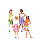 Butterick 4519 Skirt with Pleat Variations, Sewing Pattern Multi Plus Size 16-22