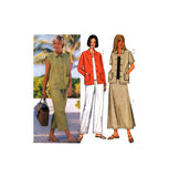 Butterick 3532 Jacket, Vest, Top, Skirt and Pants, Sewing Pattern Plus Size 20-24