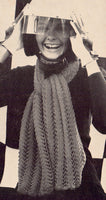 Patons 950 - 70s Knitting and Crochet Patterns for Caps and Scarves - Instant Download PDF 20 pages