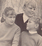 Patons 108 - Knitting Patterns for Girls' and Boys' Raglan Sweaters/Jumpers - Instant Download 20 PDF pages