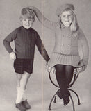 Patons Book 712 Knitting Book - 60s Knitting Patterns for Children's Parkas, Sweaters and Cardigans - Instant Download PDF 24 pages