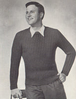 Patons 417 50s Knitting Patterns for Men's Jumpers and Vests Instant Download PDF 20 pages