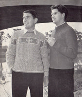 Patons 515 - 50s Knitting Patterns for Men's Jumpers/Sweaters and Pullovers Instant Download PDF 20 pages