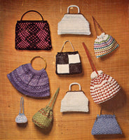Myart Book 4 Swiss Straw Bags - 60s Knitting and Crocheting Handbag Patterns - Instant Download PDF 16 pages