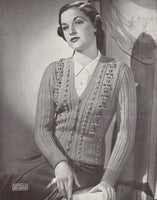 Patons 334 - 40s Knitting Patterns for Women's Sweaters and Cardigans Instant Download PDF 16 pages