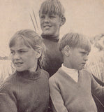 Patons 108 - Knitting Patterns for Girls' and Boys' Raglan Sweaters/Jumpers - Instant Download 20 PDF pages