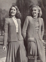 Patons 234 - 40s Knitting Patterns for Sweaters, Cardigans and Vests for Women Instant Download PDF 24 pages