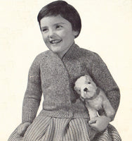 Patons 512 - Eight 50s Knitting Patterns for 2-6 Year Old Boys and Girls, Instant Download PDF 20 pages
