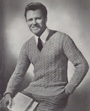 Patons 417 50s Knitting Patterns for Men's Jumpers and Vests Instant Download PDF 20 pages