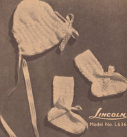 Lincoln Book 630 - 40s Knitting Patterns for Babies Instant Download PDF 24 pages