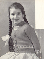 Patons 512 - Eight 50s Knitting Patterns for 2-6 Year Old Boys and Girls, Instant Download PDF 20 pages