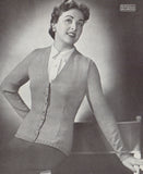 Patons 334 - 40s Knitting Patterns for Women's Sweaters and Cardigans Instant Download PDF 16 pages
