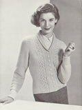Patons 445 - 50s Knitting Patterns for Women's Jumpers, Sweaters and Cardigans Instant Download PDF 20 pages
