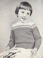 Patons 512 - Eight 50s Knitting Patterns for 2-6 Year Old Boys and Girls, Instant Download PDF 20 pages