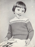 Patons 512 - Eight 50s Knitting Patterns for 2-6 Year Old Boys and Girls, Instant Download PDF 20 pages