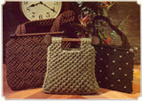Macrame Purse Time - Macrame Purse Patterns Instant Download PDF 24 pages