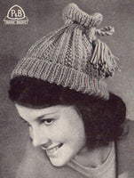 Patons 681 - 60s Knitting Patterns for Women's Hats Instant Download PDF 20 pages