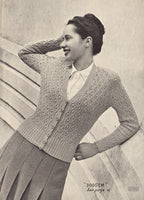 Patons 234 - 40s Knitting Patterns for Sweaters, Cardigans and Vests for Women Instant Download PDF 24 pages