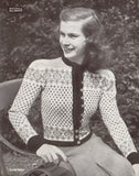 Patons 240  Scottish Fair Isles - 40s Knitting Patterns for Women Instant Download PDF 36 pages