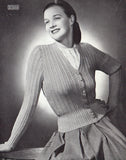 Patons 287 - 40s Knitting Patterns for Women's Jumpers and Cardigans Larger Sizes Instant Download PDF 16 pages