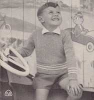 Patons 592 - 60s Knitting Patterns for Sweaters and Cardigans Boys And Girls From 18 Months to 6 Years Instant Download PDF 20 pages