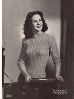 Patons 234 - 40s Knitting Patterns for Sweaters, Cardigans and Vests for Women Instant Download PDF 24 pages