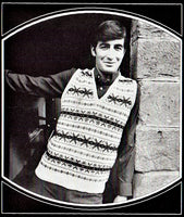 Patons Book 912 Man Talk - 60s Knitting Patterns for Men's Jumpers, Cardigans and Waistcoat - Instant Download PDF 20 pages