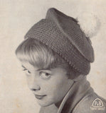 Patons 681 - 60s Knitting Patterns for Women's Hats Instant Download PDF 20 pages