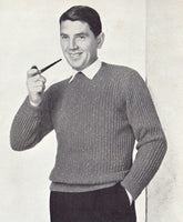 Patons 515 - 50s Knitting Patterns for Men's Jumpers/Sweaters and Pullovers Instant Download PDF 20 pages