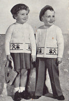 Patons 512 - Eight 50s Knitting Patterns for 2-6 Year Old Boys and Girls, Instant Download PDF 20 pages
