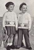 Patons 512 - Eight 50s Knitting Patterns for 2-6 Year Old Boys and Girls, Instant Download PDF 20 pages