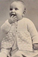 Patons 318 Patterns for Babies - Layette, Jackets, Shawls, Smock, Dress, Robe and Poncho Instant Download PDF 24 pages