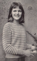 Patons 605 - Knitting Patterns for Girls' Jumpers - Instant Download 20 PDF pages