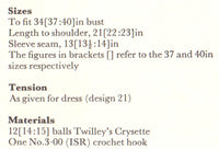 Crochet Dress and Matching Casual Jacket Patterns Instant Download PDF 3 pages