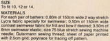 Swimsuit DRAFTING INSTRUCTIONS and Instructions for a Windbreak - Instant Download PDF 4 pages